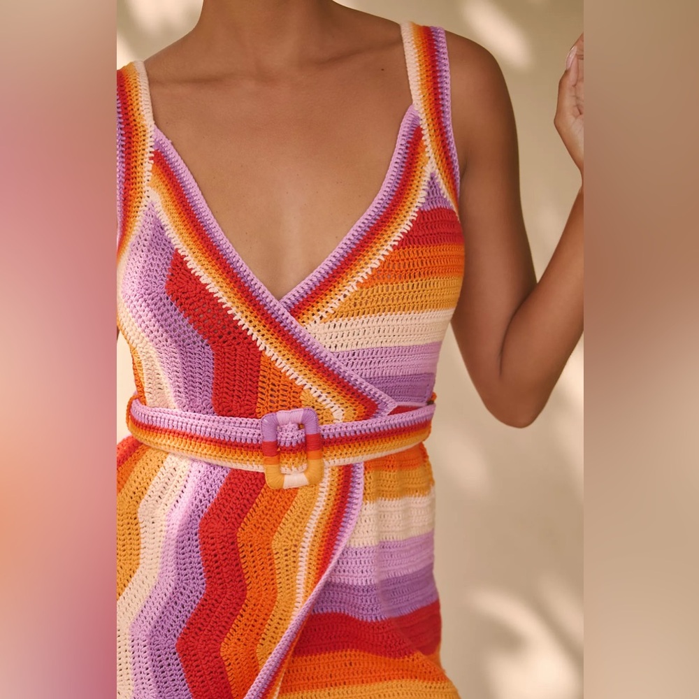 Farm Rio Crochet Mini Dress - Picture 7 of 10